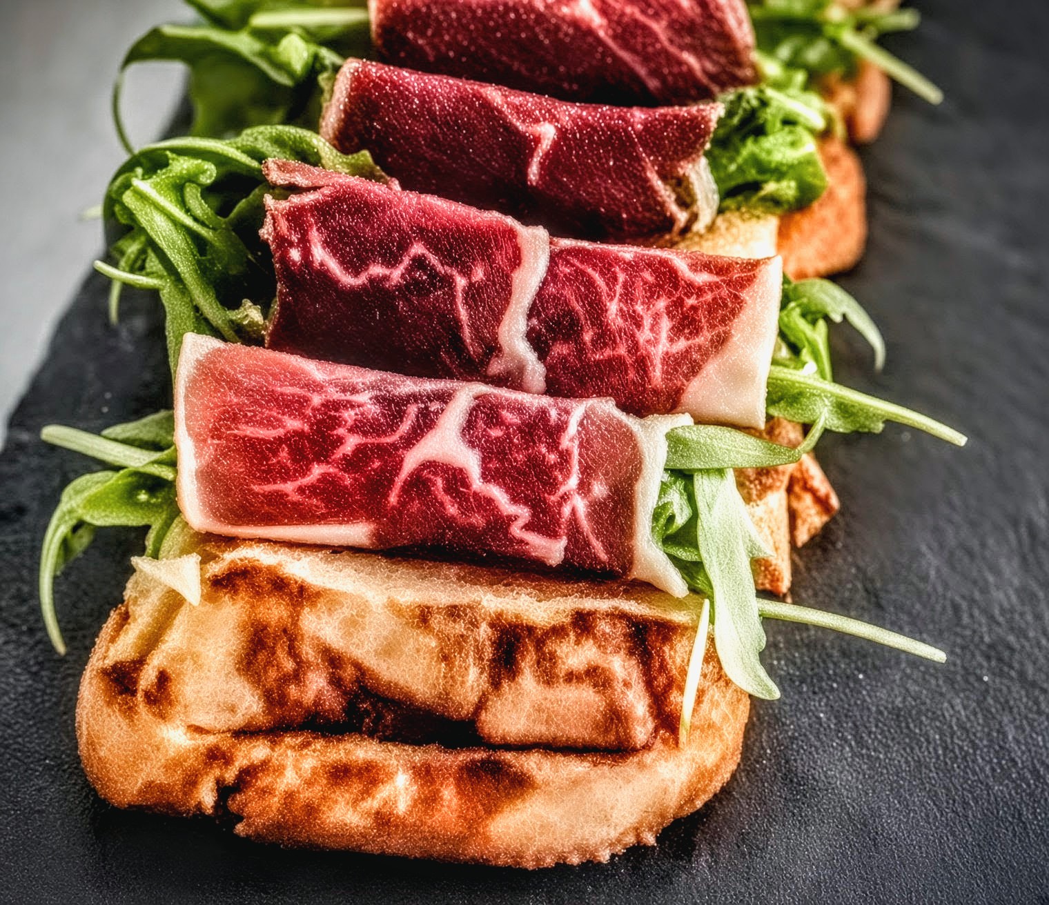 Ibérico y rúcula