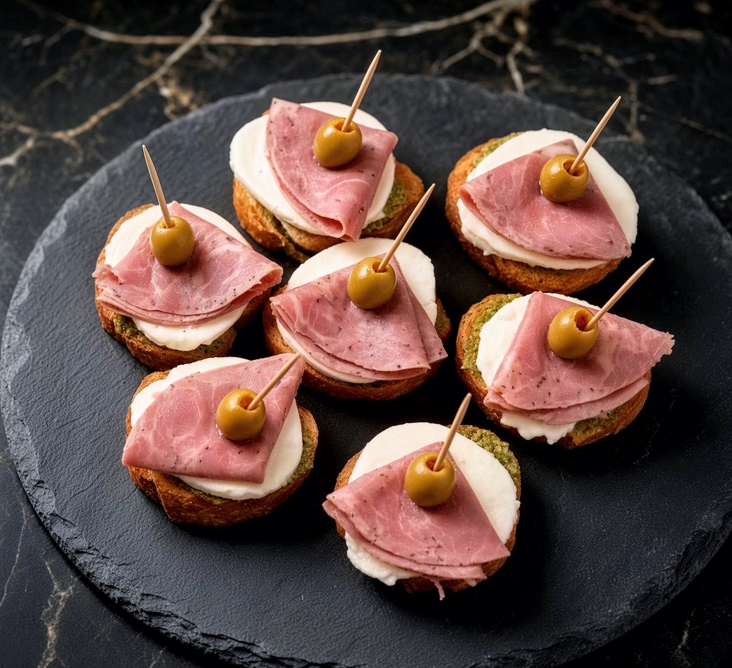 Jamón y aceituna
